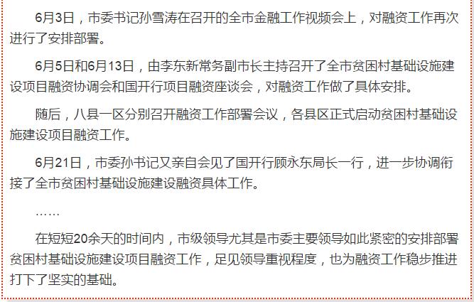 國開行支持貧困村基礎(chǔ)設(shè)施建設(shè)，隴南究竟能分得多大“蛋糕”？